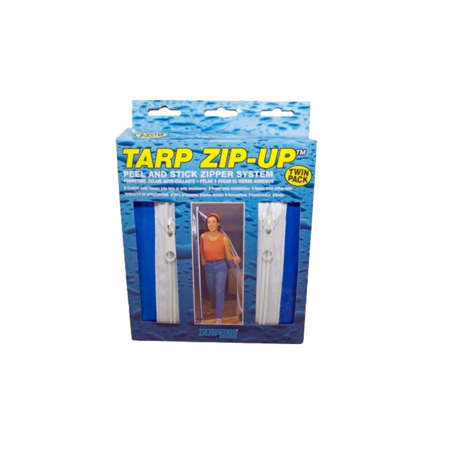 TARP ZIP-UP PEEL AND STICK ZIPPER 7' TWIN PACK (2)