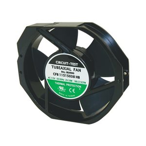 AXIAL FAN 6" BALL BEARINGS W / TERMINALS 212CFM 120v