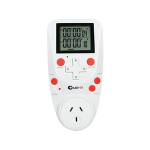 TIME-R DIGITAL TIMER - 15 ON / OFF PER DAY - 1 SEC - 99HRS