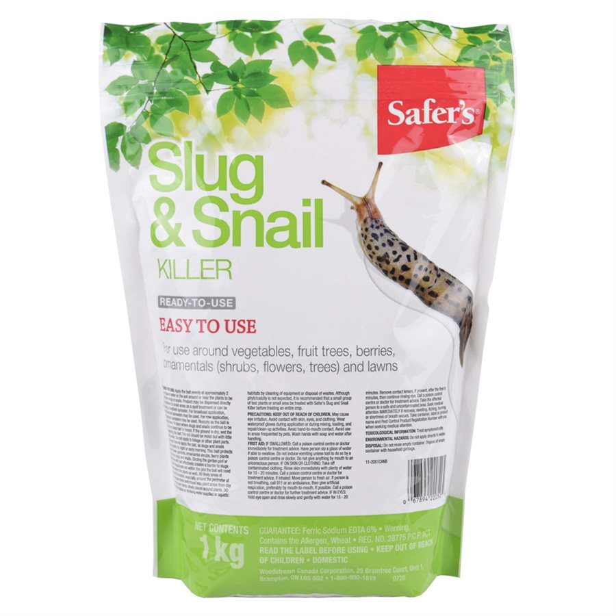 SAFER'S SLUG & SNAIL BAIT 1KG RTU 6 / CS