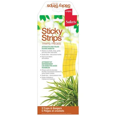 SAFER'S STICKY STRIPS TRAPS 5 / PK (1)