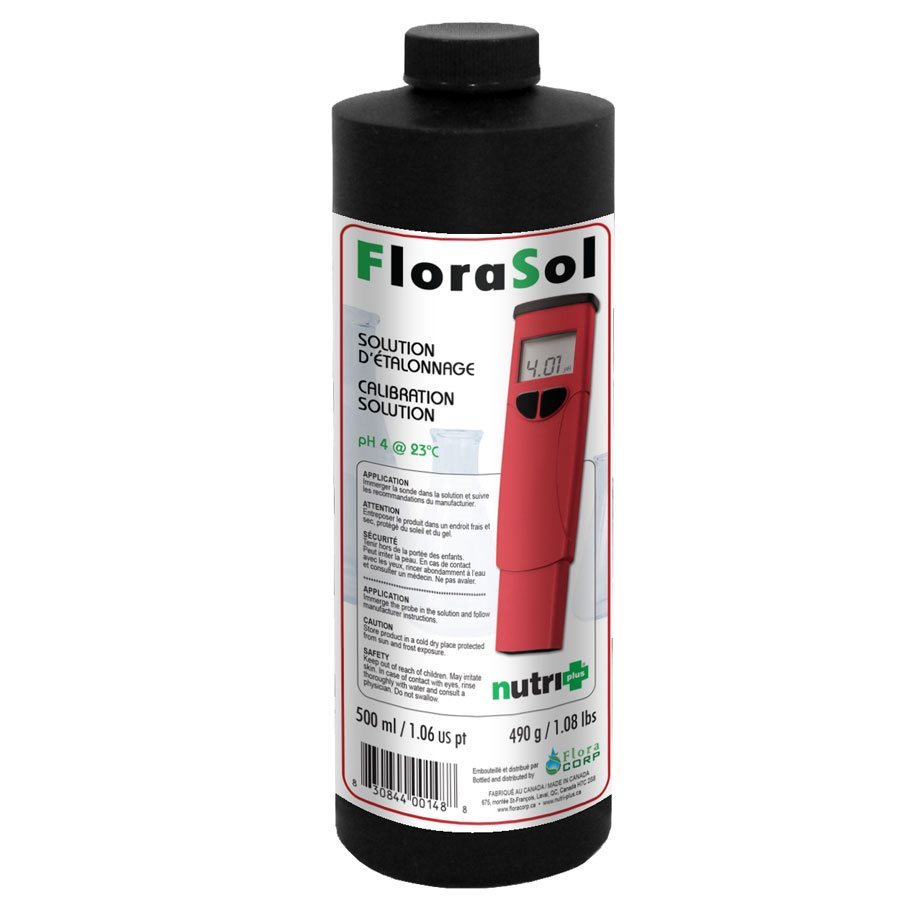 NUTRI+ FLORASOL CALIBRATION SOLUTION PH 4 500ML (1)