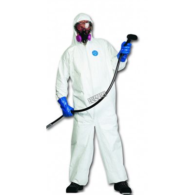 BIG K MICROPOROUS COVERALL W / HOOD LG POLYOLEFIN