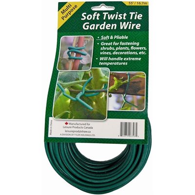 SOFT TWIST TIE GARDEN WIRE 55' (1)