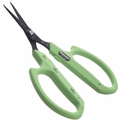 SABOTEN GREEN SCISSOR SLIM TIP ANGLED PT-2 (1)