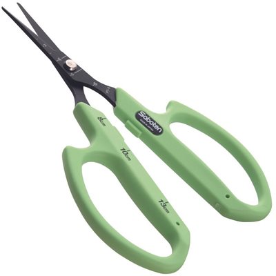 SABOTEN GREEN SCISSOR ROUND TIP STRAIGHT PT-3 (1)