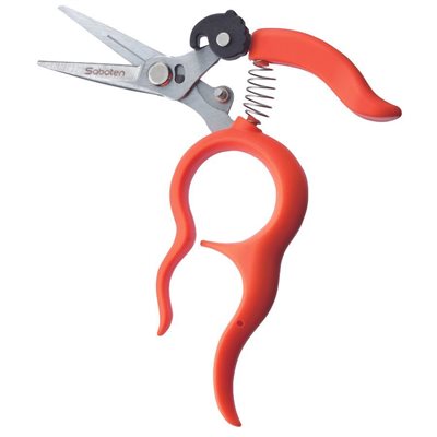 SABOTEN ORANGE SCISSOR SLIM TIP STRAIGHT HAND FREE PT-5 (1)