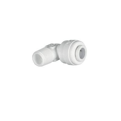 HYDRO-LOGIC 1 / 4" QC X 1 / 8" MNPT - ELBOW - WHITE (1)