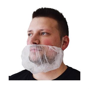 BEARD NET WHITE (100)