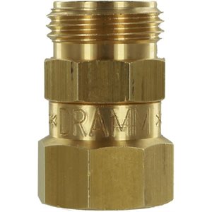 DRAMM 10-72700 BRASS HOSE SWIVEL 3 / 4'' M-F SOLD 6 / CASE