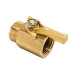 DRAMM BRASS SHUT-OFF VALVE 3 / 4" M-F BULK (1)